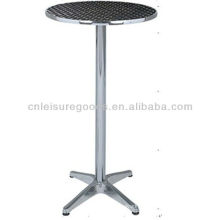 Aluminum round stainless steel table